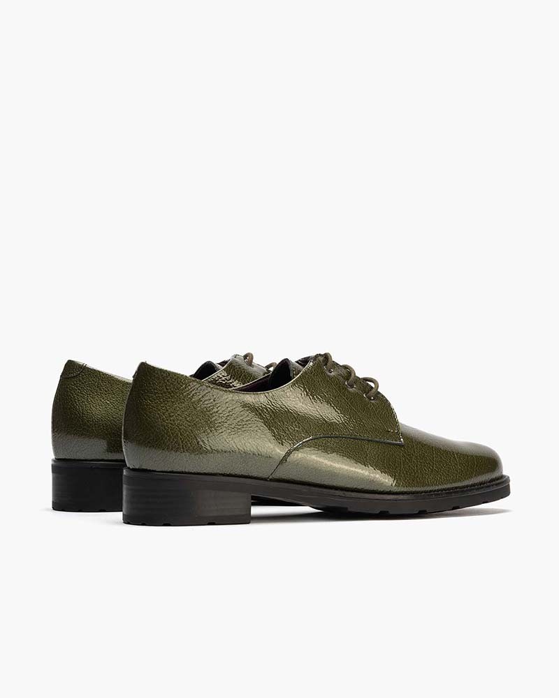 Blucher Pitillos de mujer en charol Verde