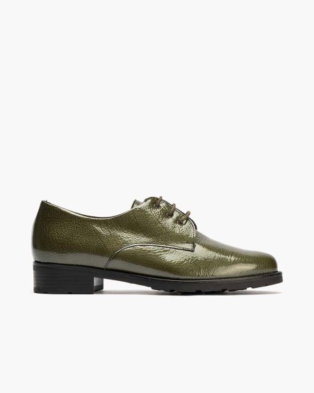 Blucher Pitillos de mujer en charol Verde