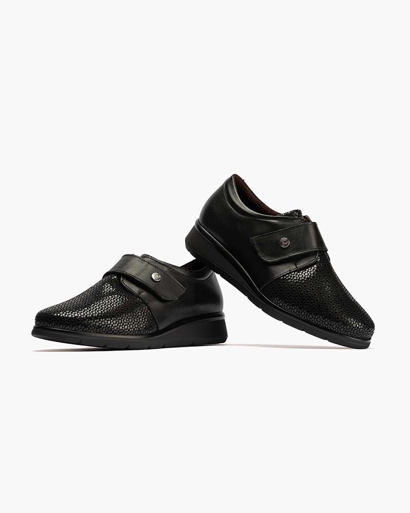 Blucher Pitillos de mujer con correa Negro