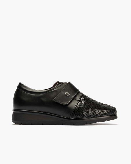 Blucher Pitillos de mujer con correa Negro