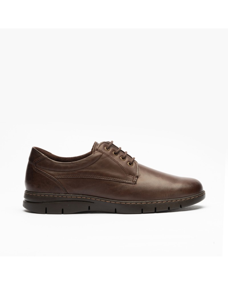 Blucher clásico Pitillos de hombre plano Marrón