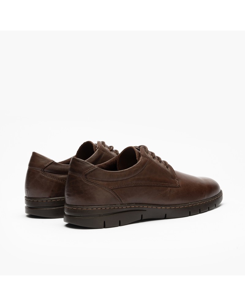 Blucher clásico Pitillos de hombre plano Marrón