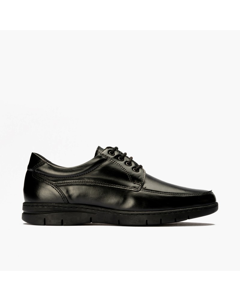 Blucher clásico Pitillos de hombre plano Negro