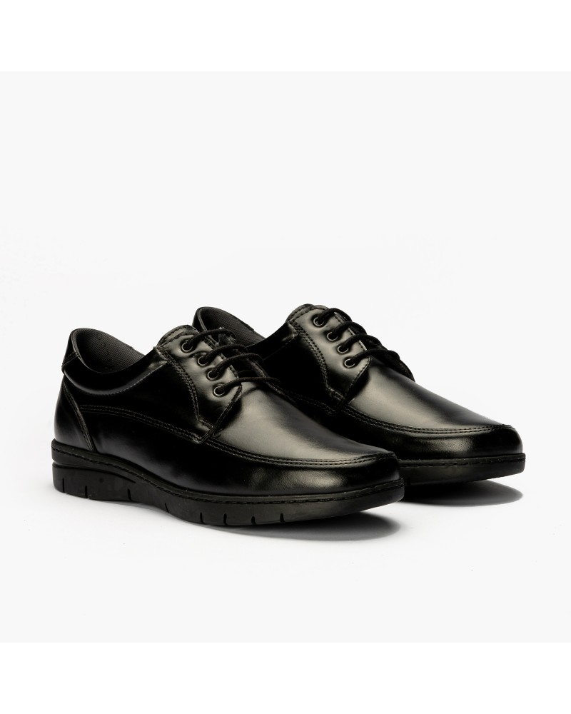 Blucher clásico Pitillos de hombre plano Negro