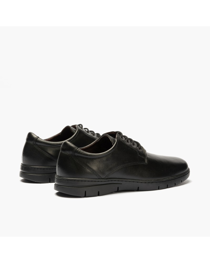 Blucher clásico Pitillos de hombre plano Negro