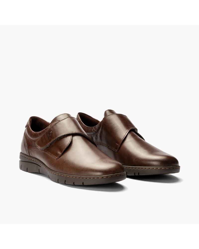 Blucher Pitillos de hombre con velcro Marrón