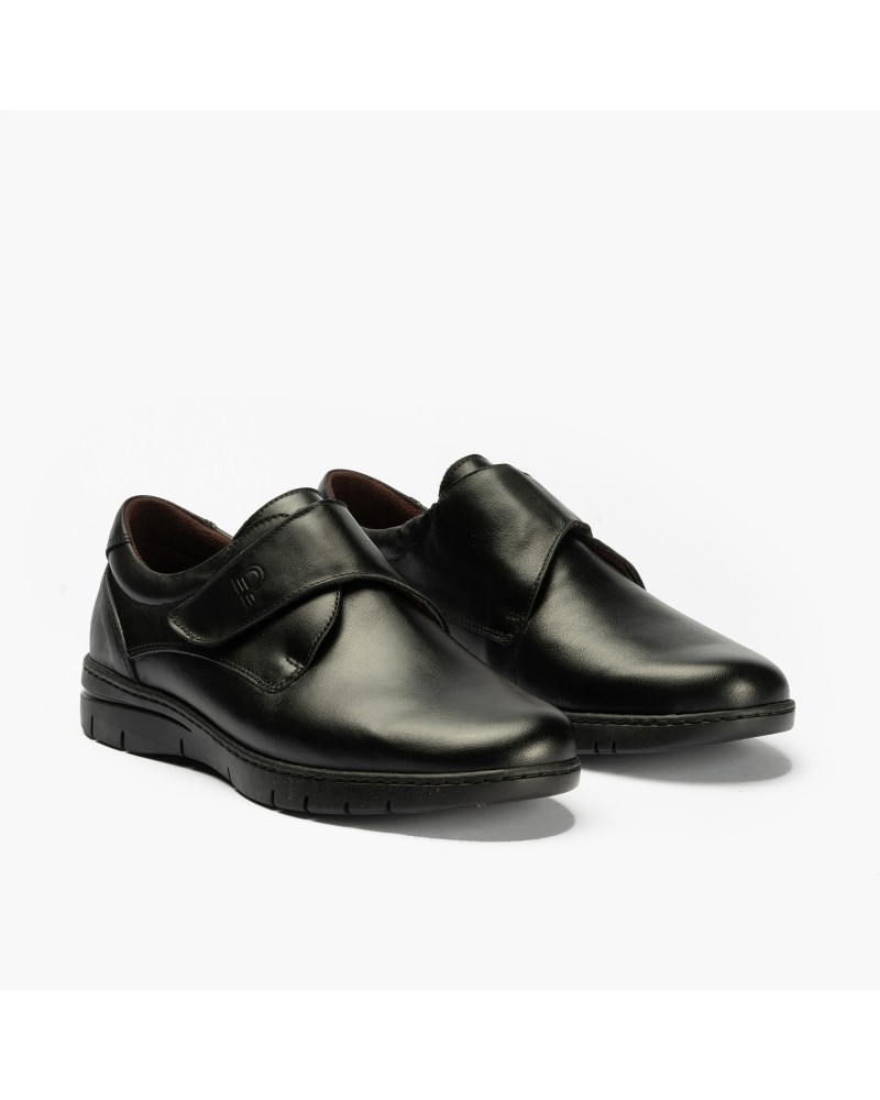 Blucher Pitillos de hombre con velcro Negro