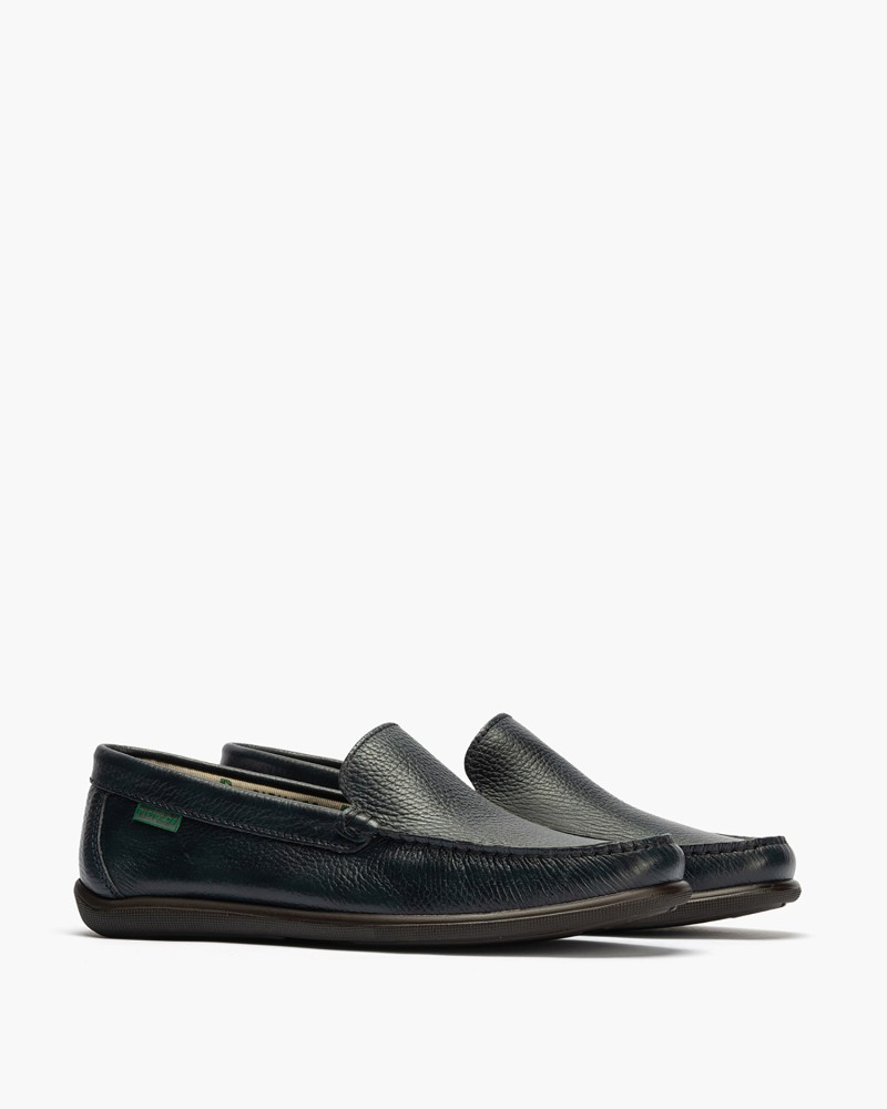 Mocasín Pitillos de hombre liso Marino