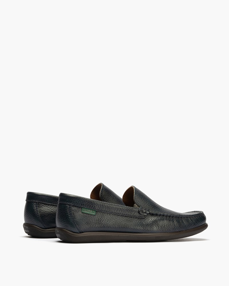 Mocasín Pitillos de hombre liso Marino