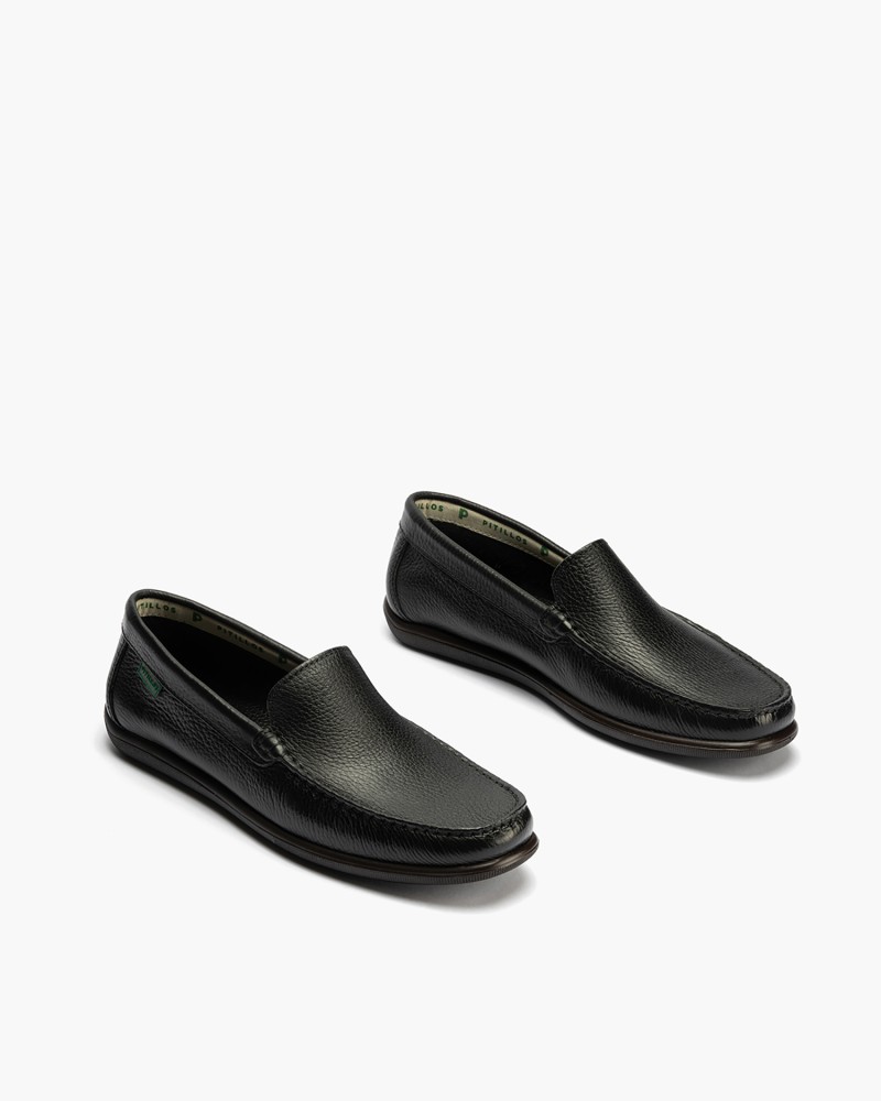 Mocasín Pitillos de hombre liso Negro