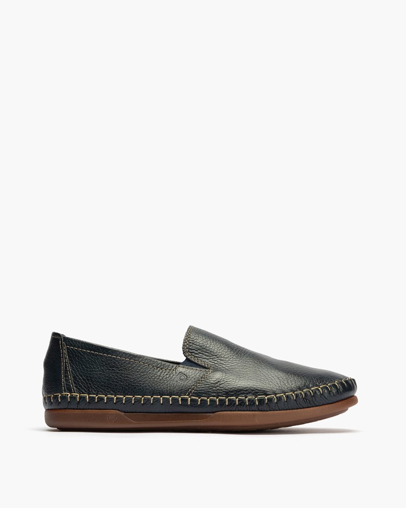 Mocasín Pitillos de hombre napa Marino