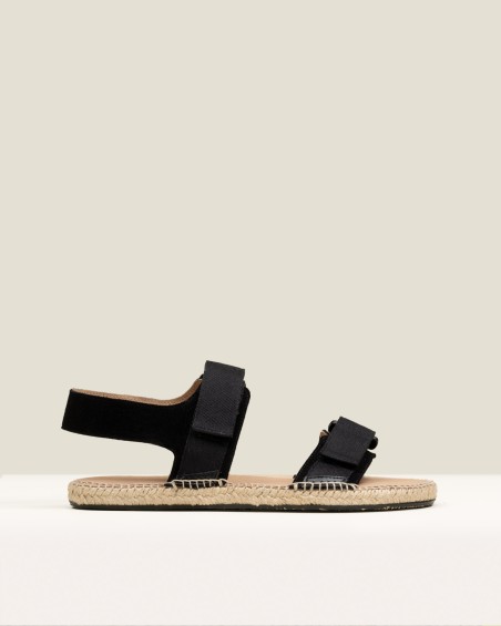 Sandalia Gaimo de hombre con velcros Negro 1
