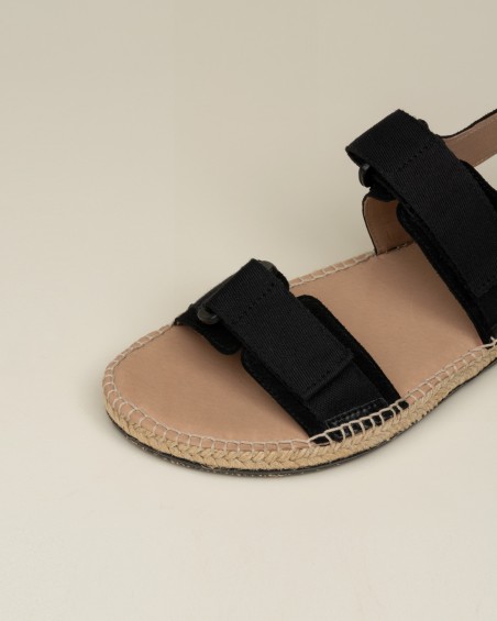 Sandalia Gaimo de hombre con velcros Negro 2