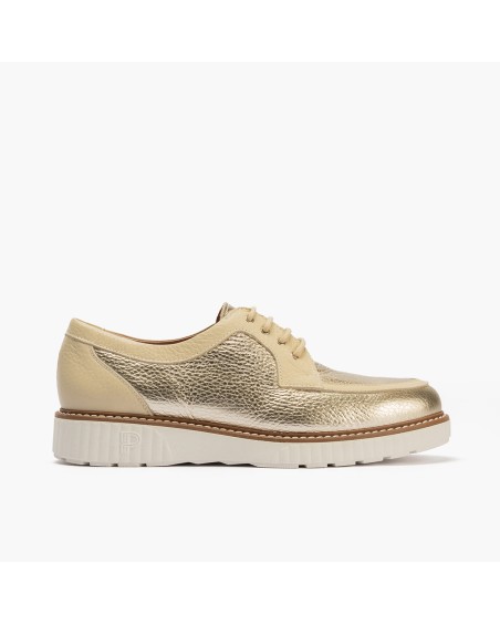 Blucher Boogie bajo Pitillos de mujer metalizado Oro 1