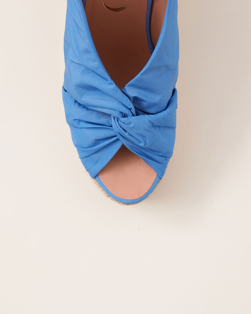 Sandalia de mujer acolchada Azul