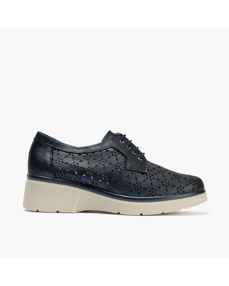 Blucher Boogie clásico Pitillos de mujer con picados Marino 1