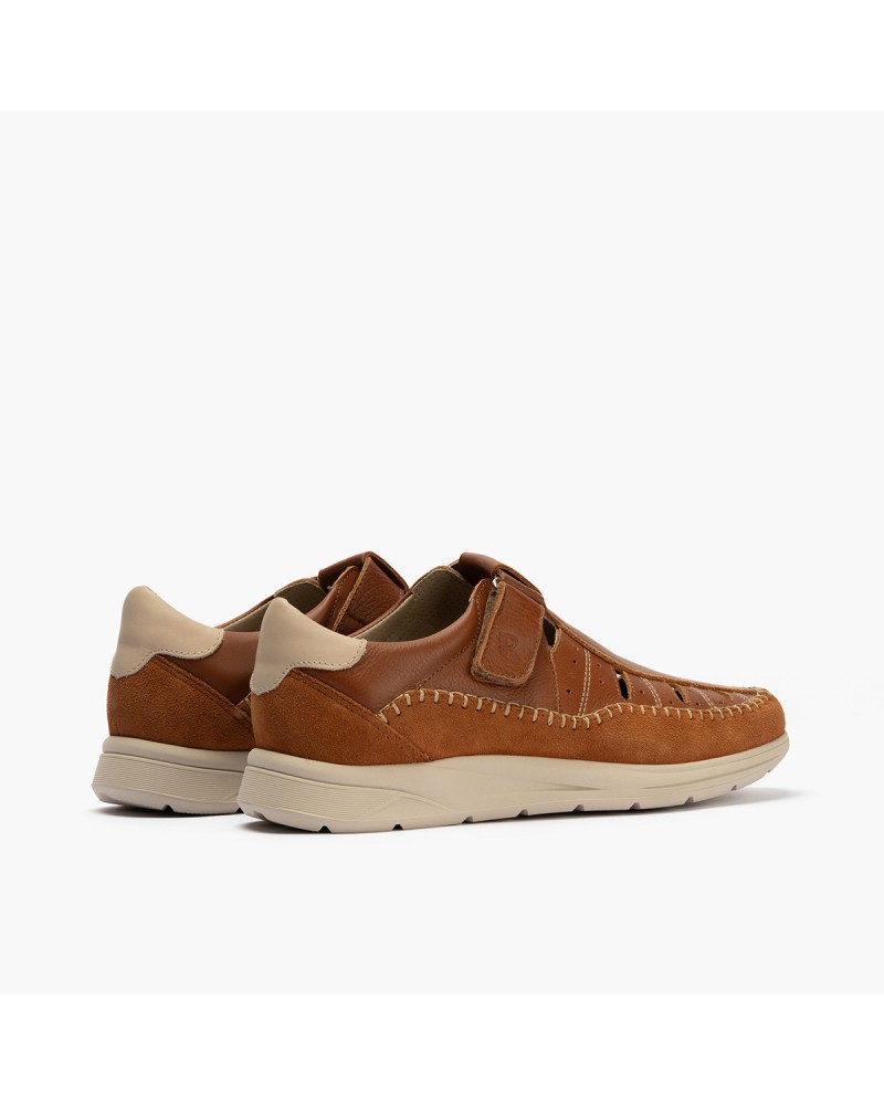 Cangrejera casual Pitillos de hombre con elásticos combinada Cuero 3