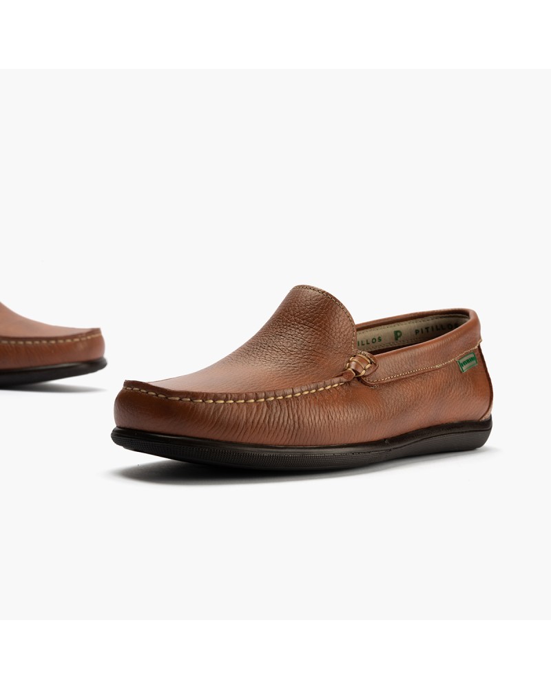 Mocasín Pitillos de hombre en napa Cuero 5