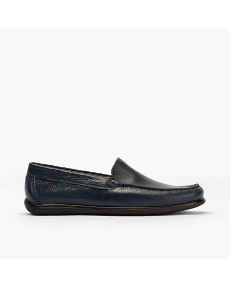 Mocasín Pitillos de hombre en napa Marino 1