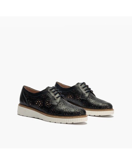 Blucher Boogie bajo Pitillos de mujer con picados Marino 2