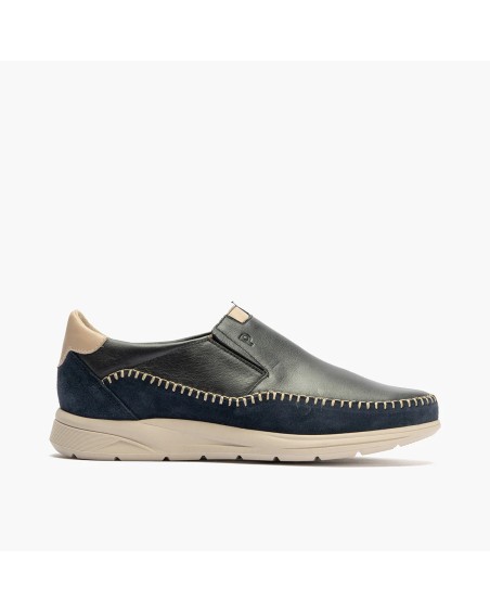 Manoletina casual Pitillos de hombre con elásticos combinada Marino 1