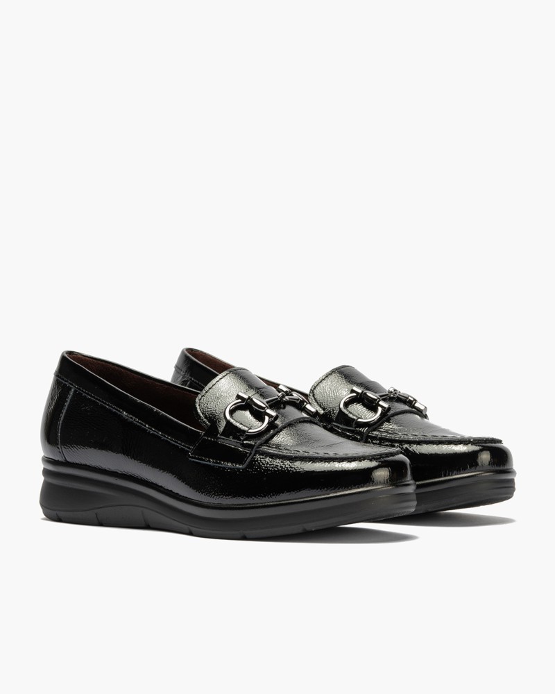 Mocasín Charol Negro 2