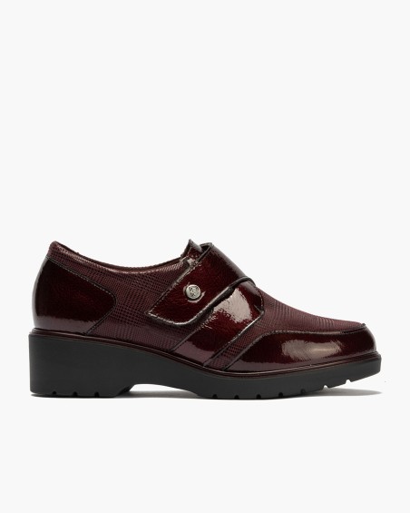 Blucher Velcro Burdeos 1