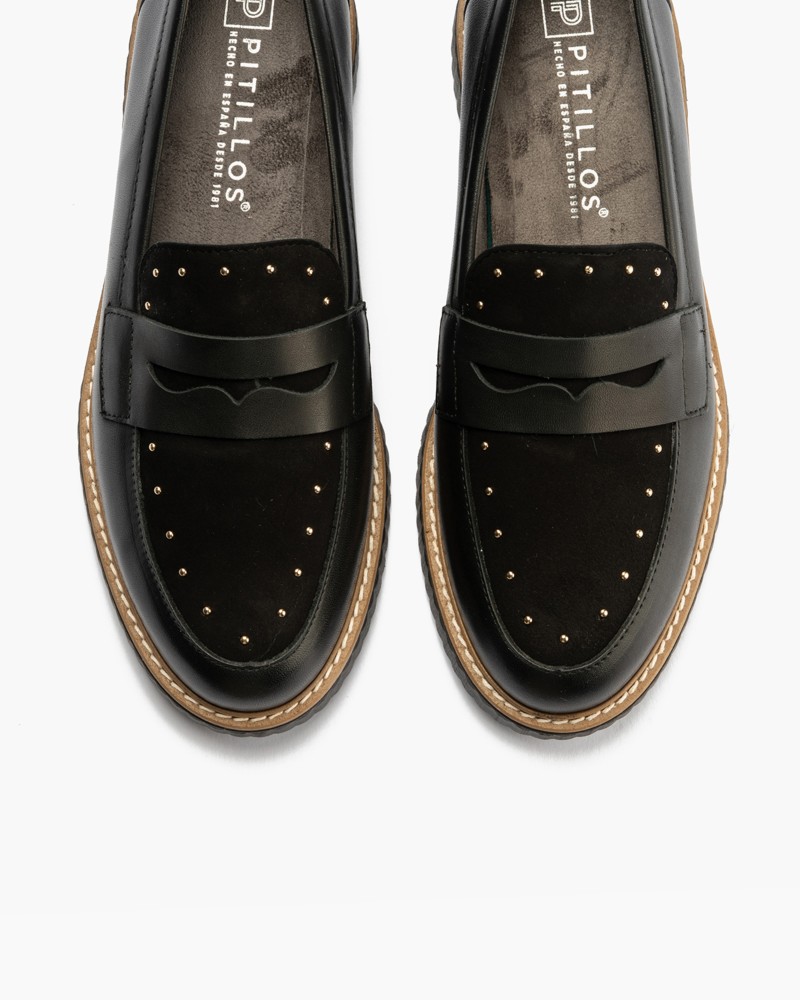 Mocasín tachas combinado 4