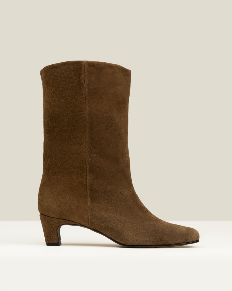 Bota serraje color cuero 1