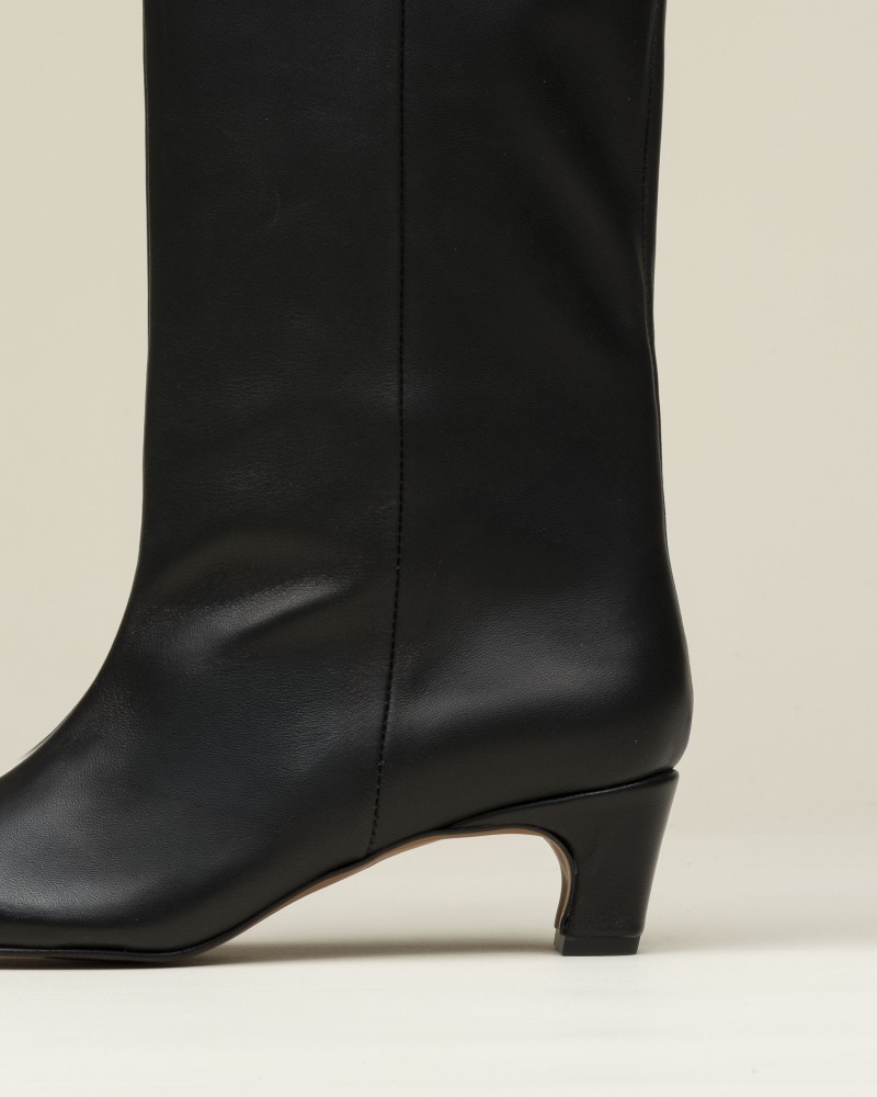 Bota piel napa negra 2