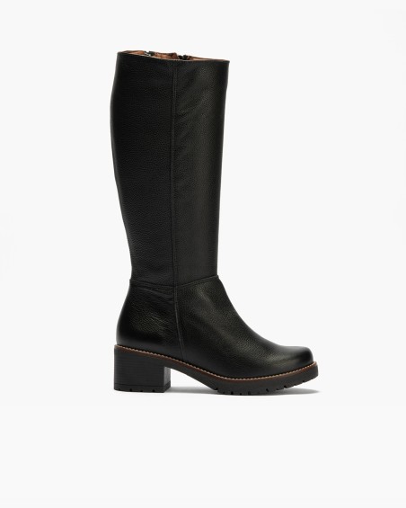 Bota Alta En Napa Con Grano 1