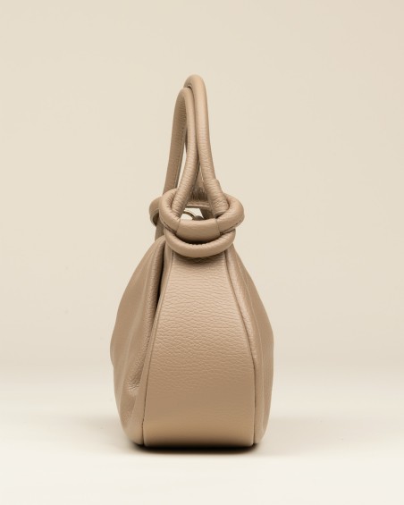 Bolso Piel Nudo Beige 2
