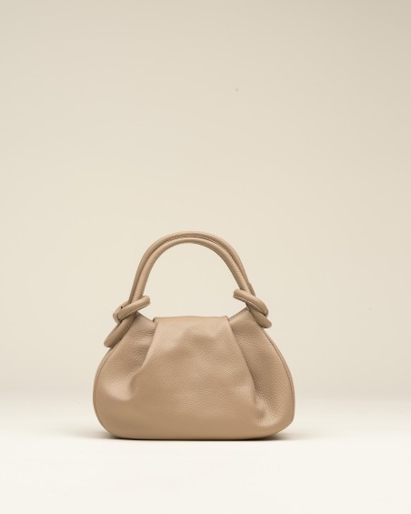Bolso Piel Nudo Beige 1