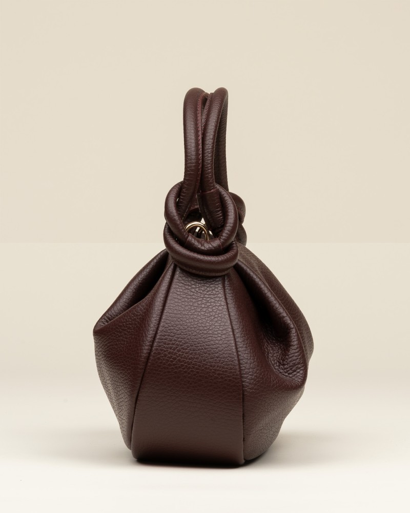 Bolso Piel Nudo Burdeos 1