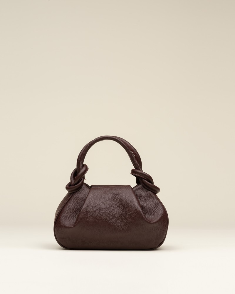 Bolso Piel Nudo Burdeos 2
