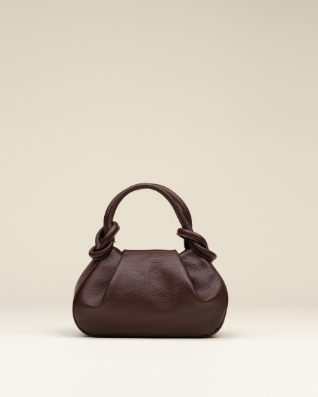 Bolso Piel Nudo Burdeos 1
