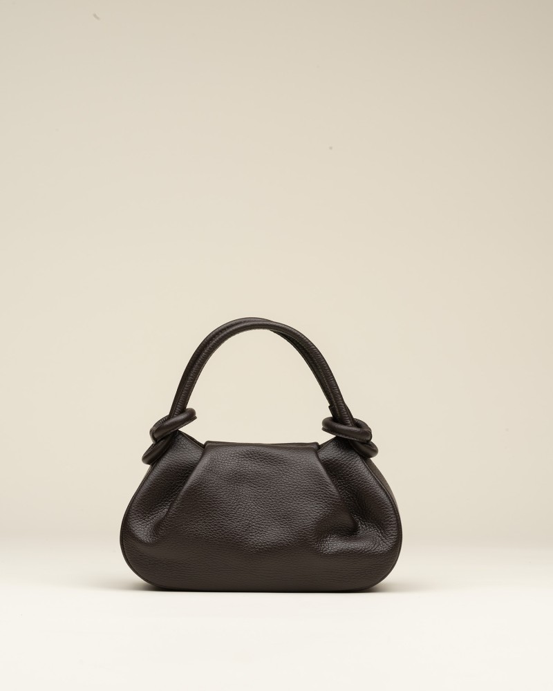 Bolso Piel Nudo Choco 1