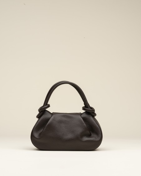 Bolso Piel Nudo Choco 1