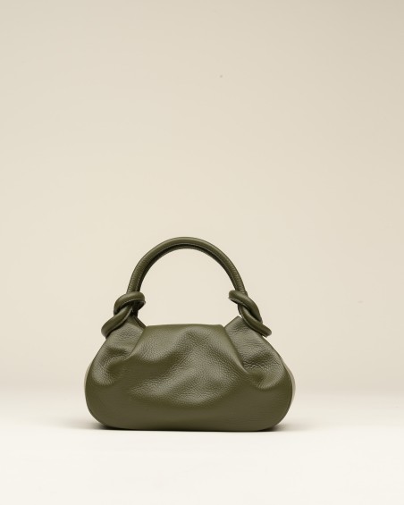 Bolso Piel Nudo Verde 1
