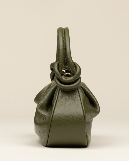 Bolso Piel Nudo Verde 2