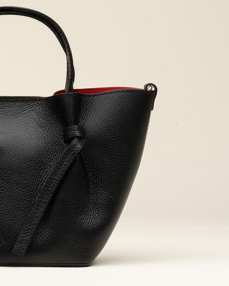 Bolso Piel Asas Negro 2