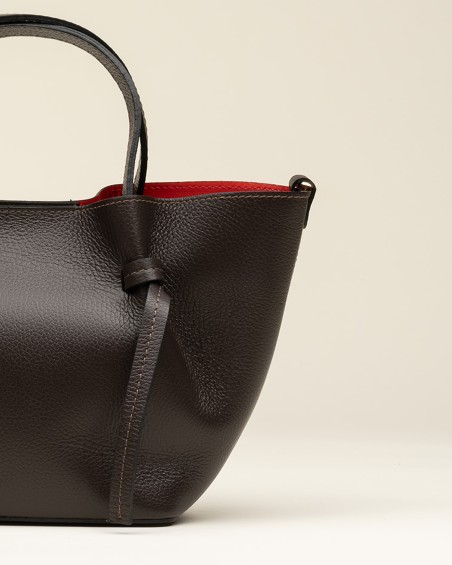 Bolso Piel Asas Choco 2