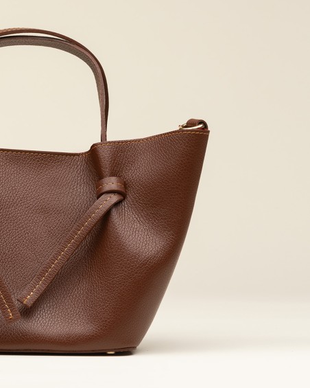 Bolso Piel Asas Marrón 2