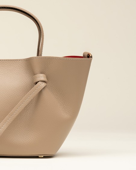 Bolso Piel Asas Beige 2