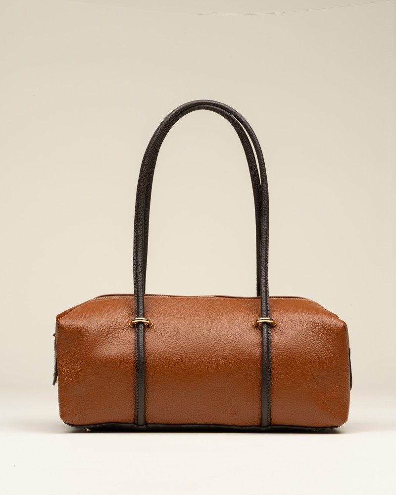 Bolso Piel Hombro Grande Cuero 1