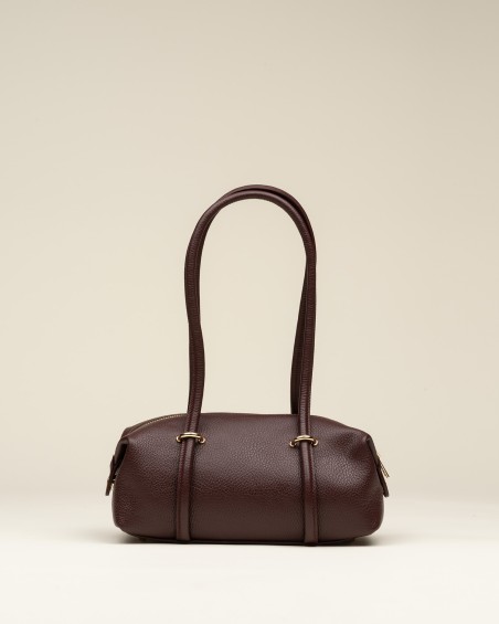 Bolso Piel Hombro Pequeño Burdeos 1