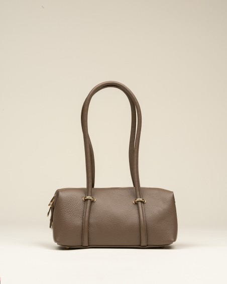 Bolso Piel Hombro Pequeño Topo 1