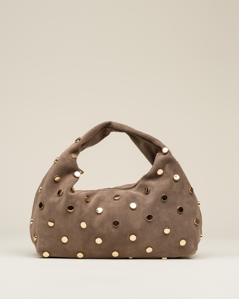 Bolso De Mano Ante Tachas Topo 1